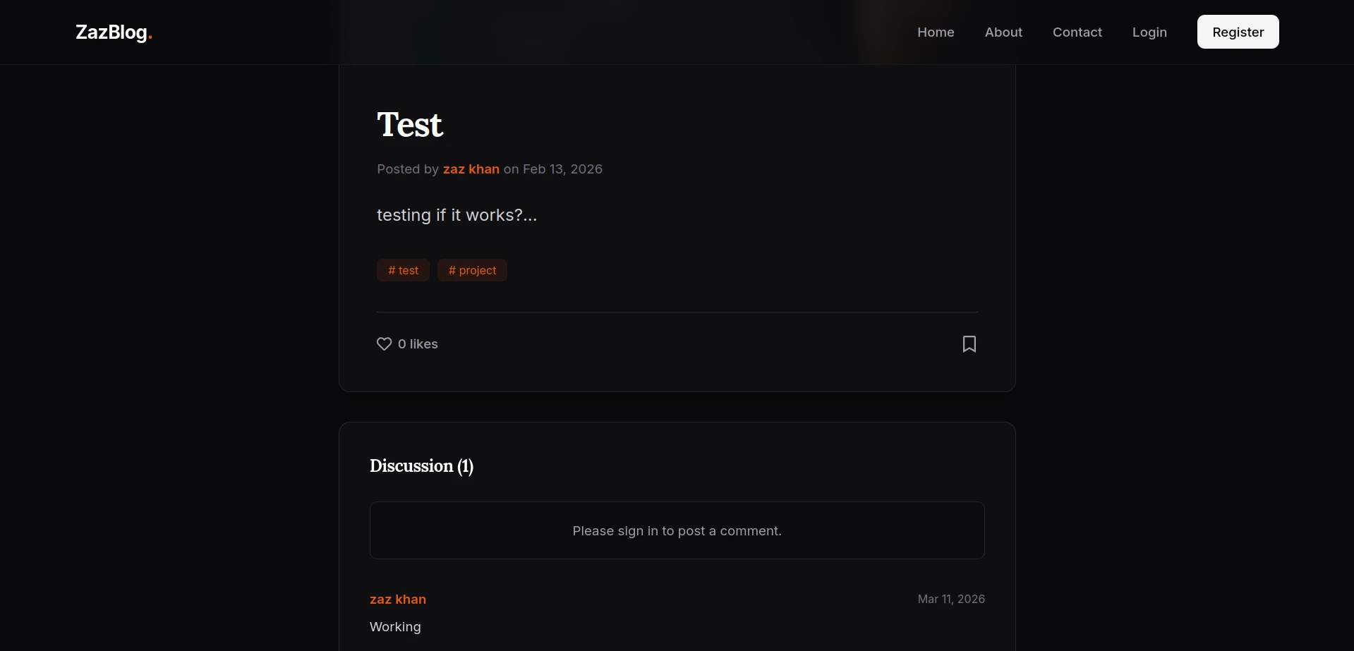 Project Three screenshot 3