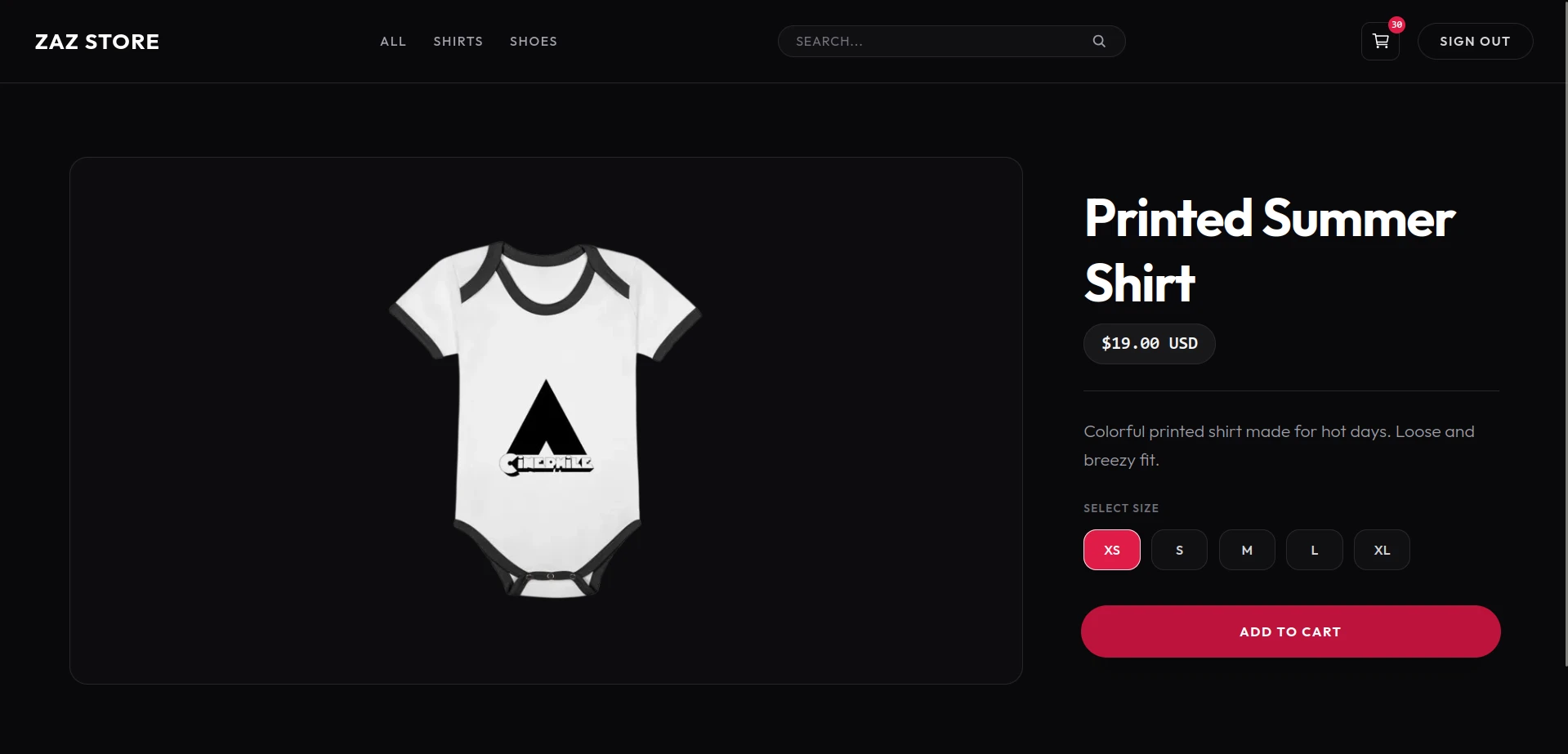 Project One screenshot 2